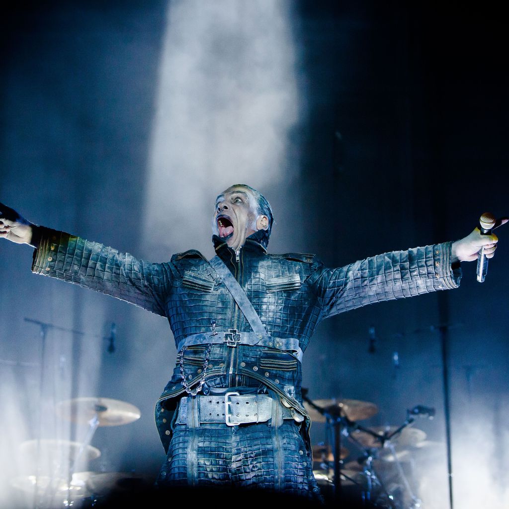 Till Lindemann bei einem Auftritt in Dänemark, 2016