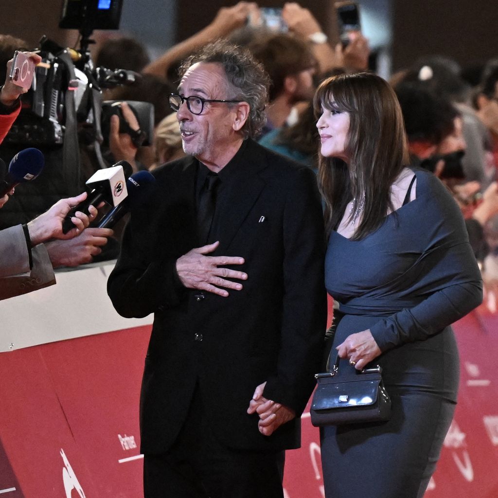 Tim Burton und Monica Bellucci auf dem Filmfestival in Rom 2023