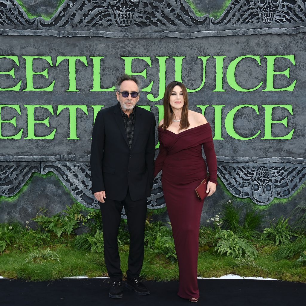 Tim Burton und Monica Bellucci bei der Premiere von "Beetlejuice Beetlejuice" im August 2024