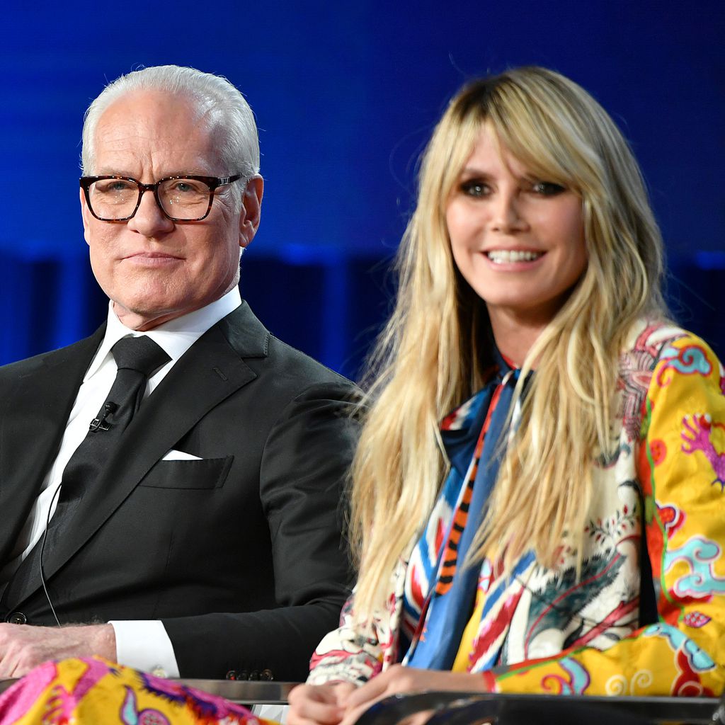 Tim Gunn und Heidi Klum bei einer Pressekonferenz zu "Making the Cut" im Januar 2020 in Pasadena