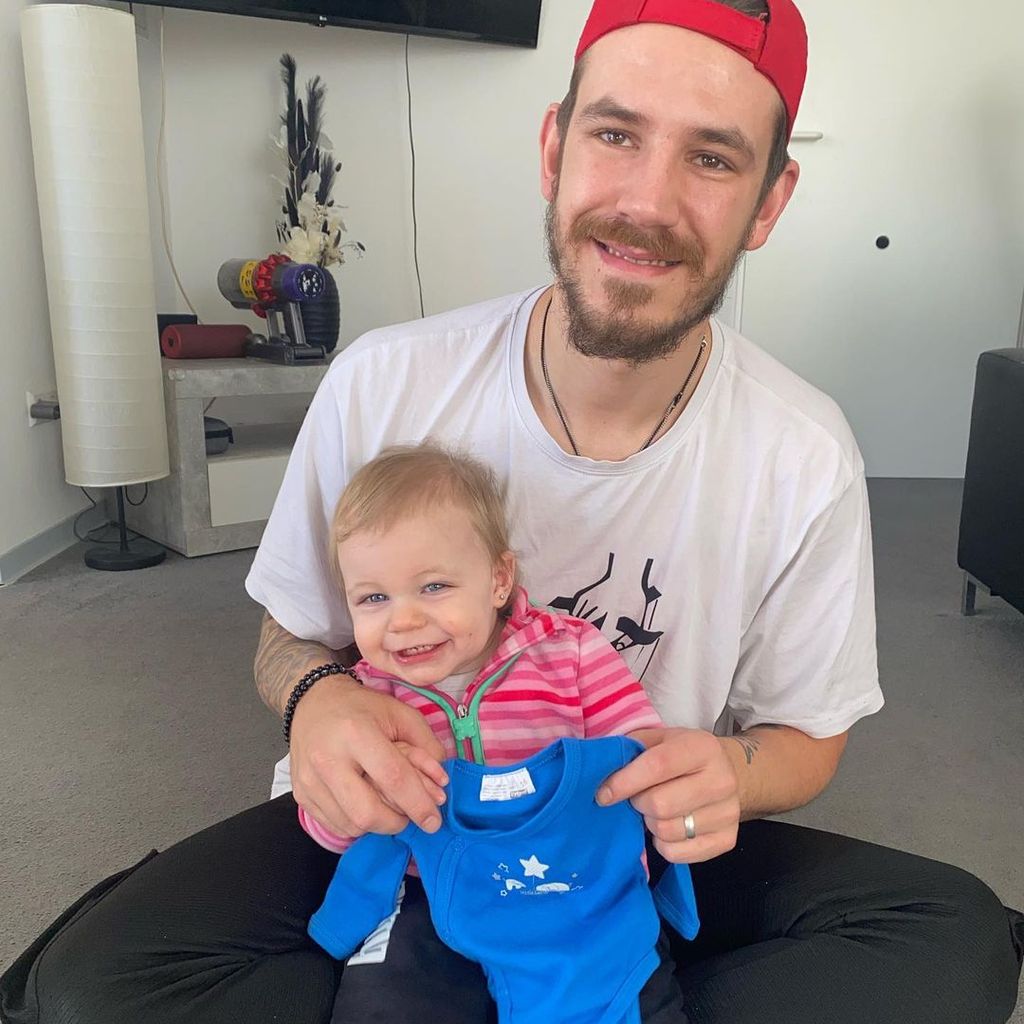 Lavinia Wollnys Partner Tim Katzenbauer mit seiner Tochter Haylie