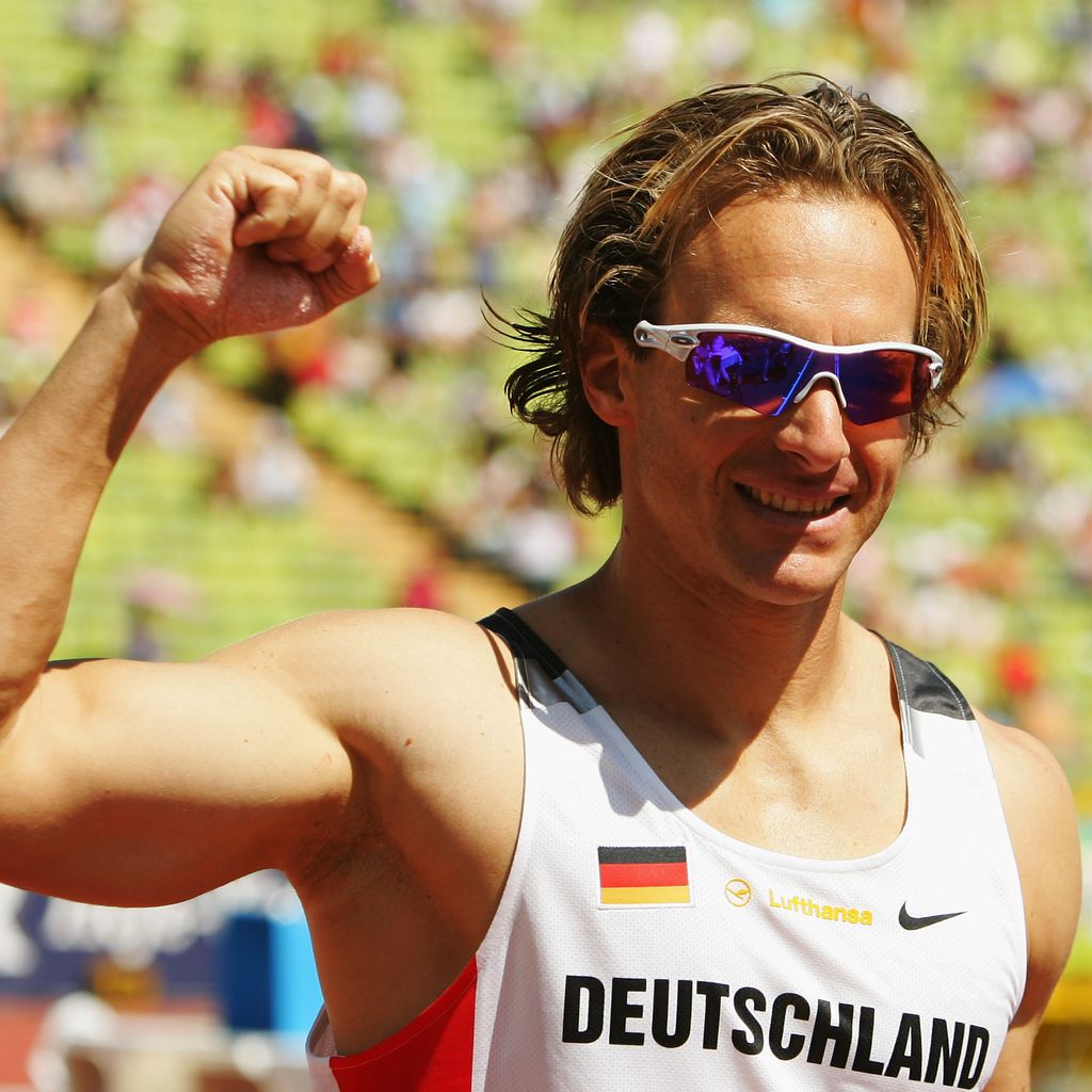 Tim Lobinger bei einem Wettkampf in München, Juni 2007