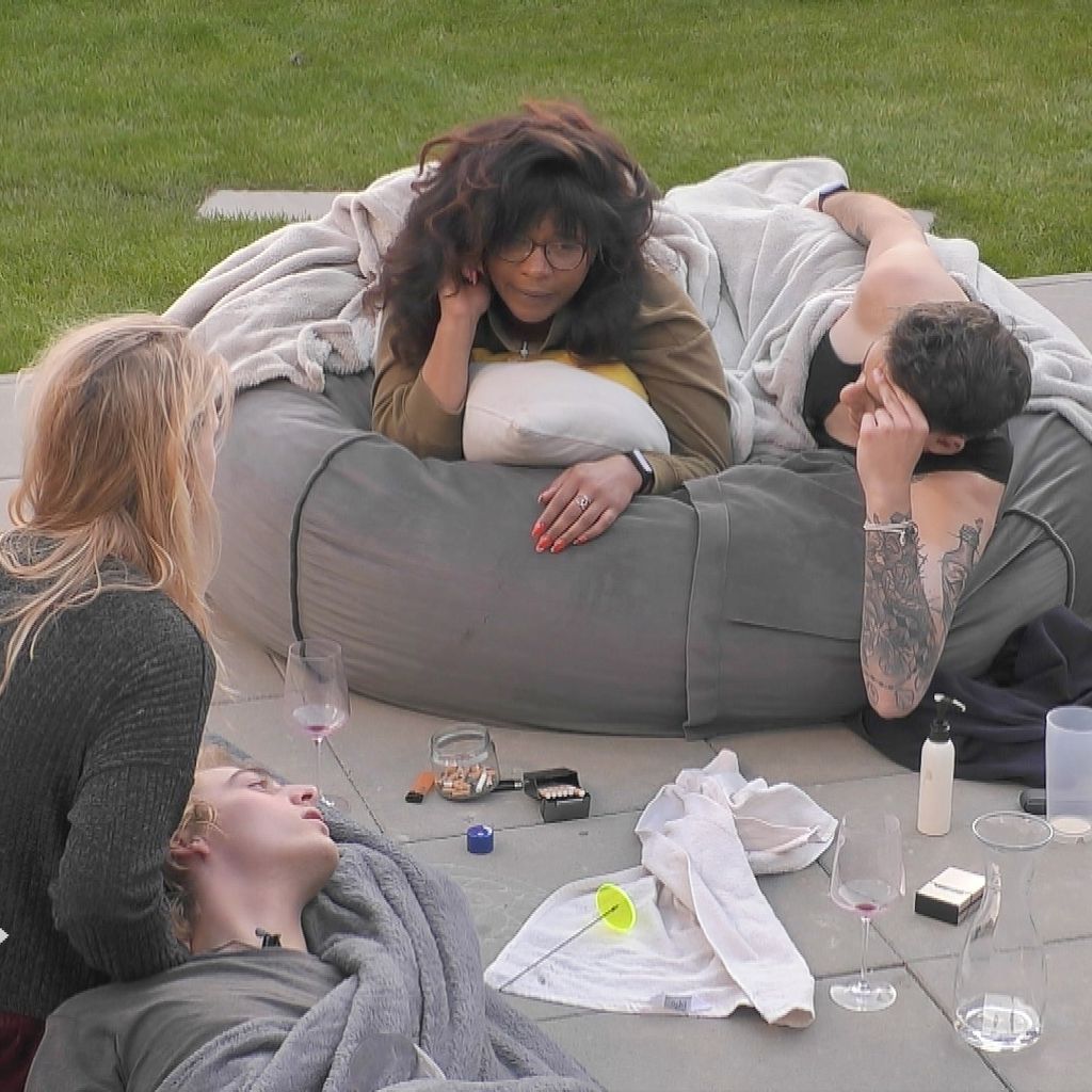 Tim, Rebecca, Vanessa und Pat im "Big Brother"-Haus