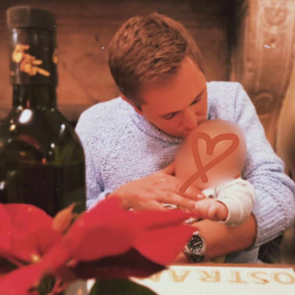Tim Sandt mit seinem Sohn, Dezember 2022