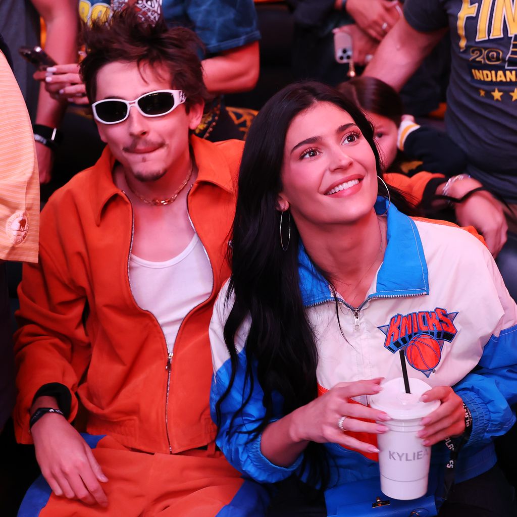 Timothée Chalamet und Kylie Jenner bei einem Spiel der New York Knicks
