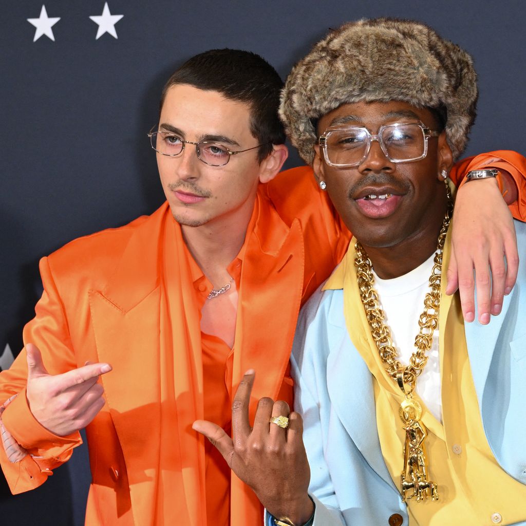 Bei der Premiere von "Marty Supreme" in New York: Timothée Chalamet und Tyler, The Creator