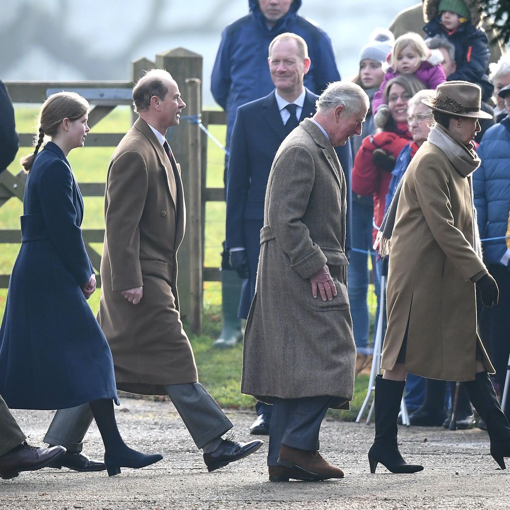 Timothy Laurence, Lady Louise Windsor, Prinz Edward, Prinz Charles und Prinzessin Anne