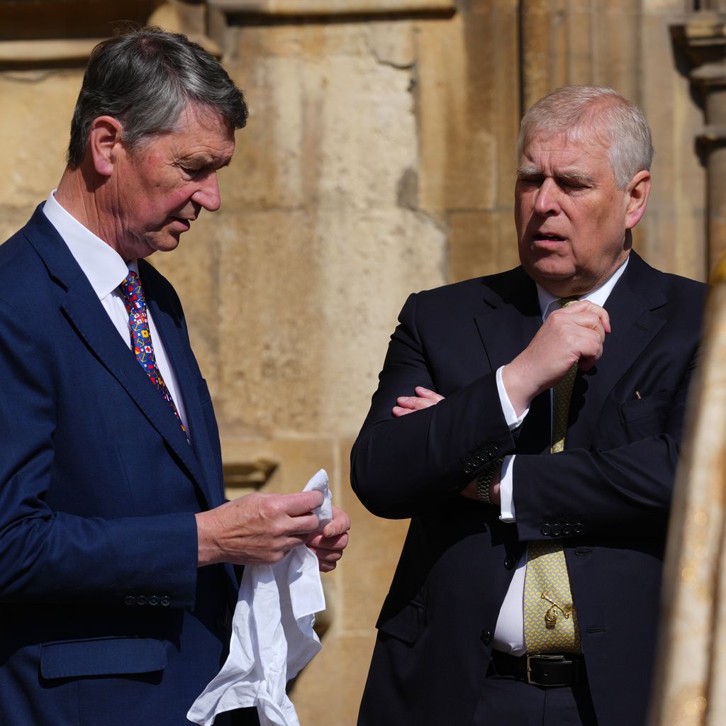 Timothy Lawrence und Prinz Andrew beim Ostergottesdienst, April 2025