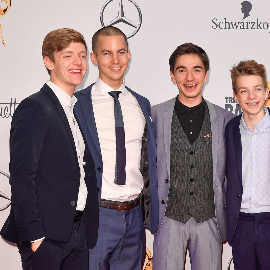 Timur Bartels, Tim Oliver Schultz, Ivo Kortlang, Nick Julius Schuck and Damian Hardung beim Bambi