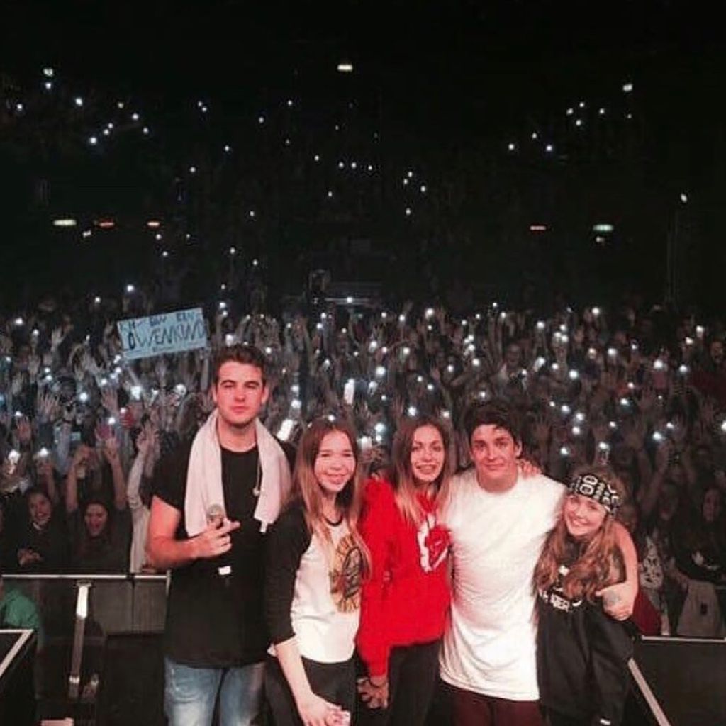 Tina Neumann als Fan mit Liont auf der "Löwenkind"-Tour 2015