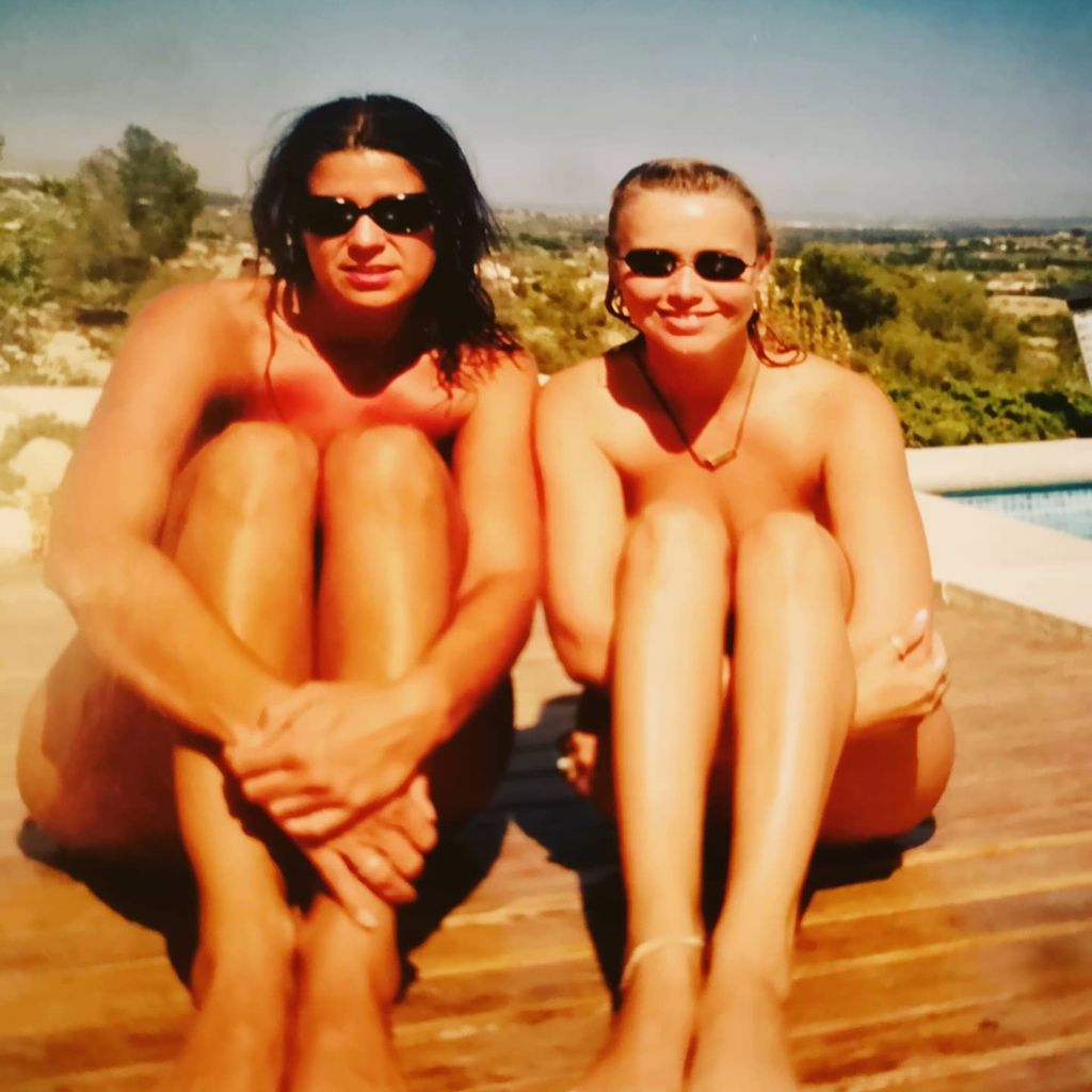 Tina Ruland und ihre beste Freundin