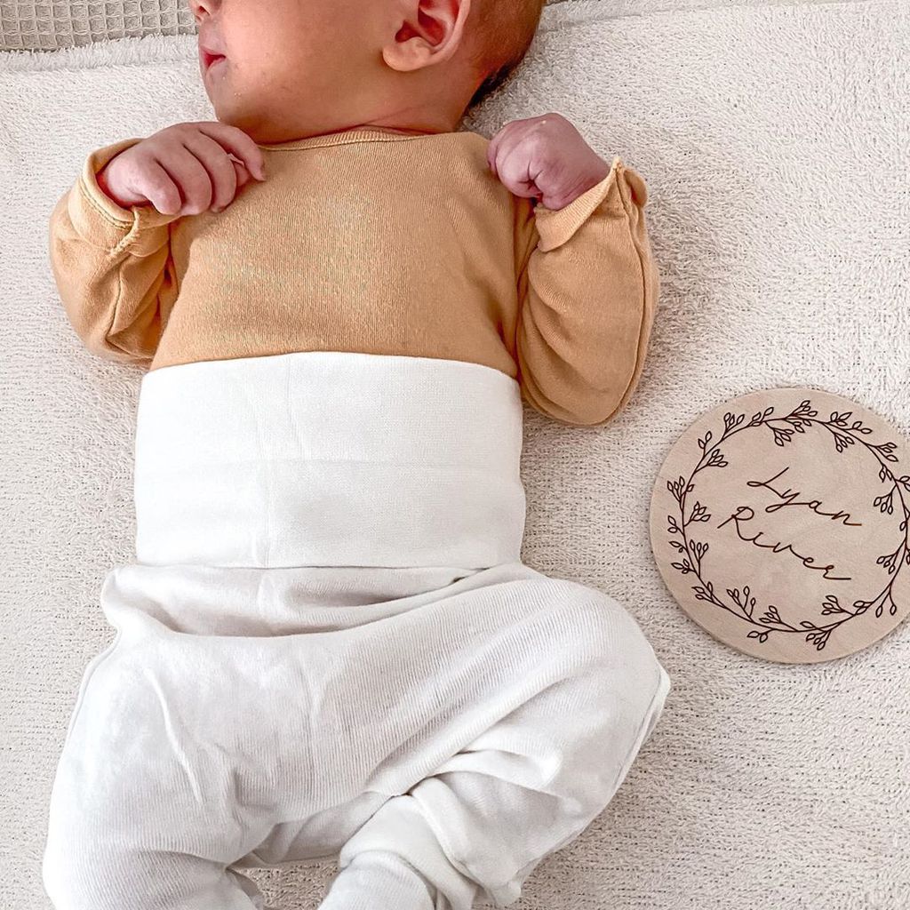 Tobias und Maren Wolfs Sohn Lyan River im September 2020