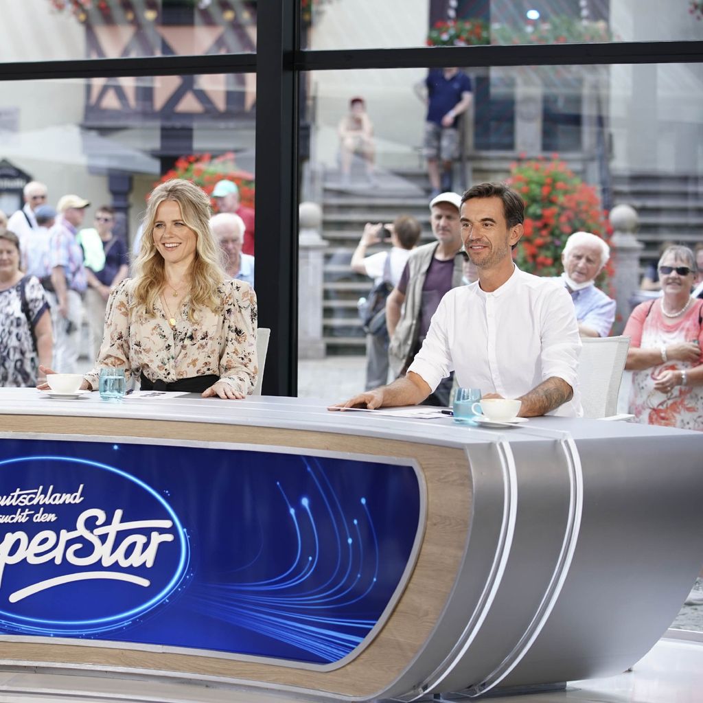 Toby Gad, Ilse DeLange und Florian Silbereisen bei DSDS 2022