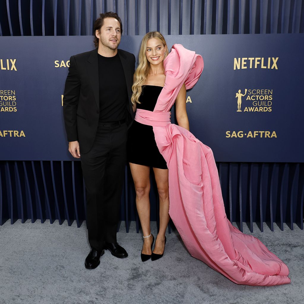 Tom Ackerley und Margot Robbie, Februar 2024