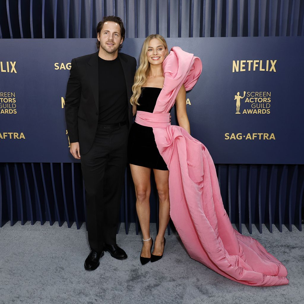 Tom Ackerley und Margot Robbie bei den SAG Awards 2024
