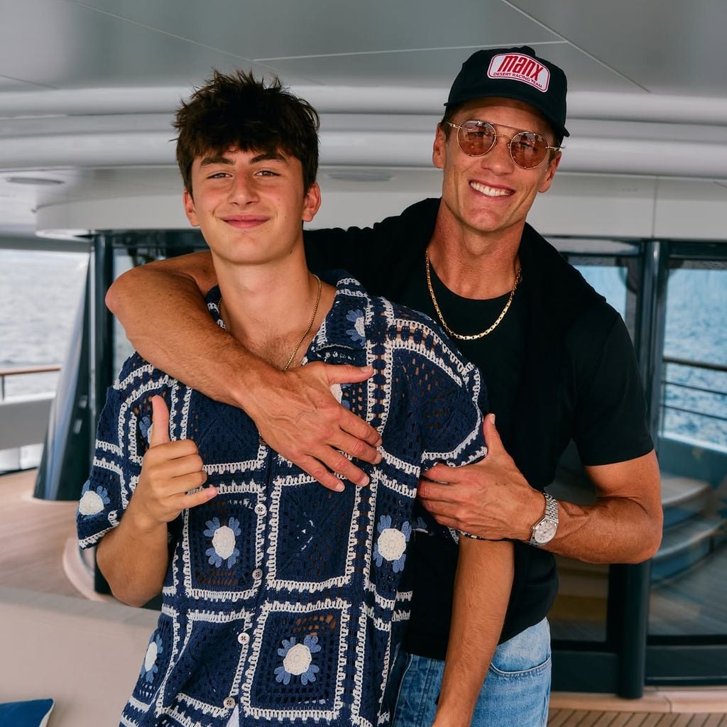 Tom Brady mit seinem Sohn Benjamin