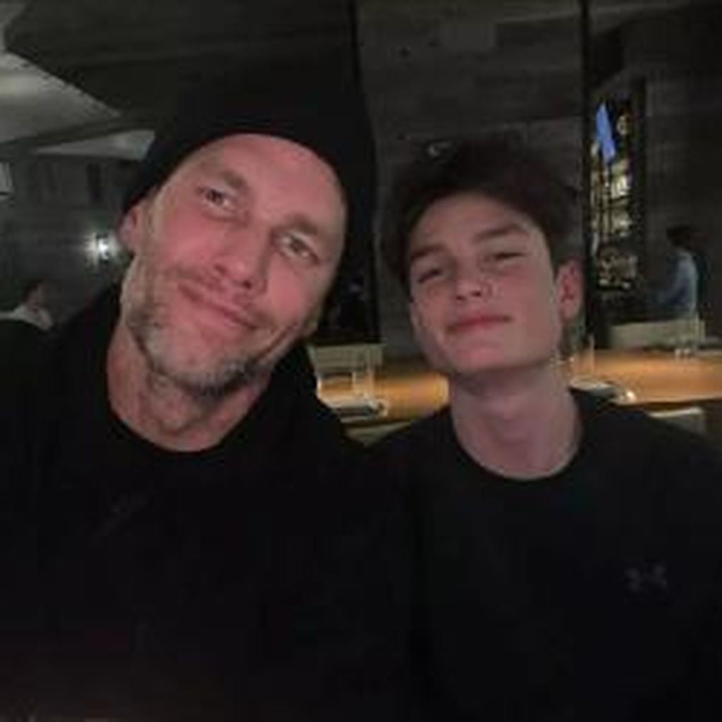 Tom Brady und sein Sohn Jack im Februar 2023