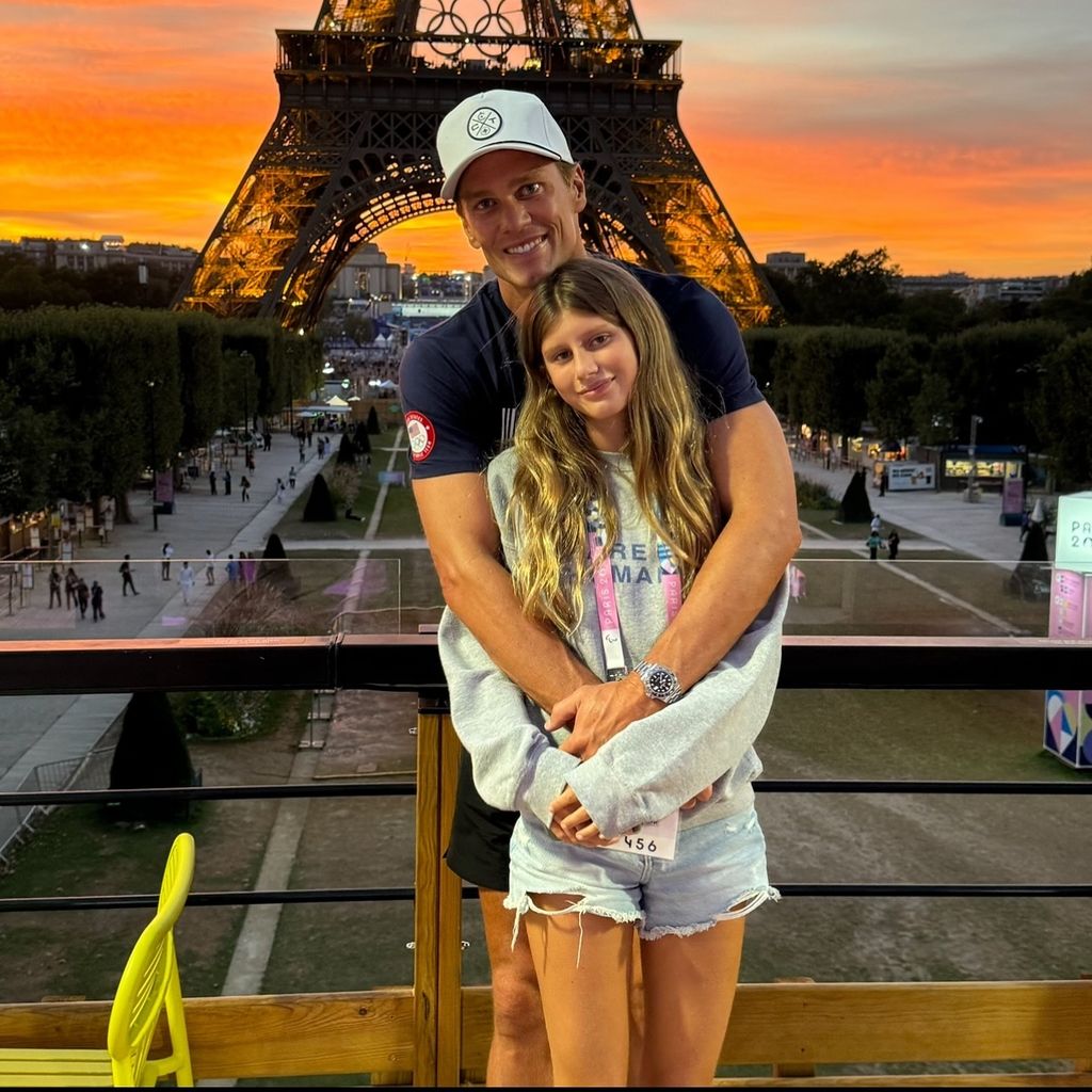 Tom Brady und Tochter Vivian in Paris