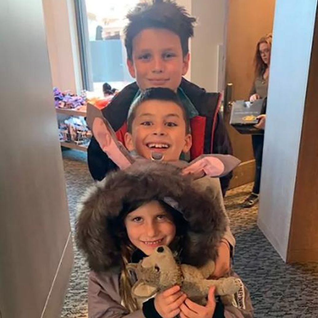 Tom Bradys Kinder John, Benjamin und Vivian