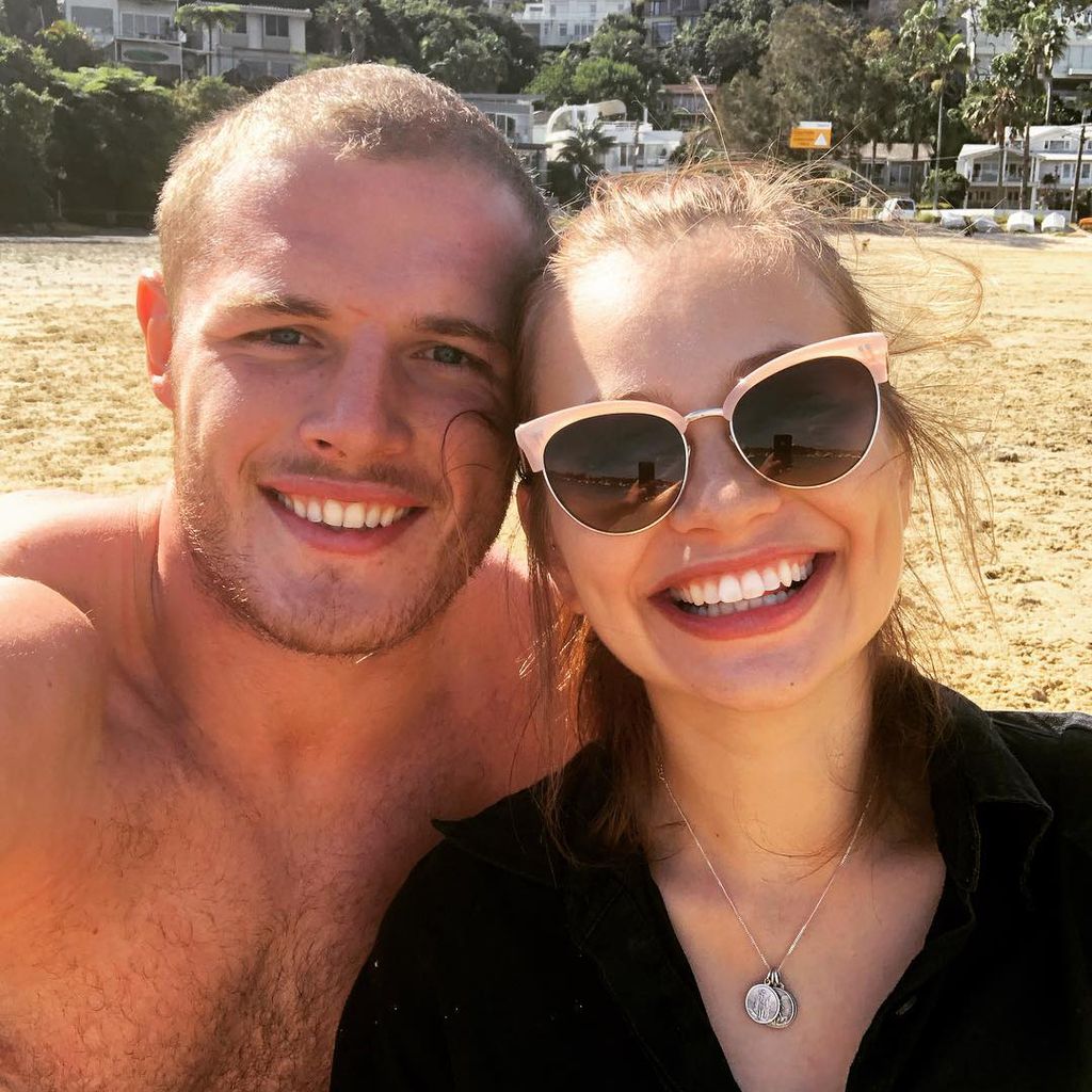 Tom Burgess und Tahlia Giumelli im April 2019