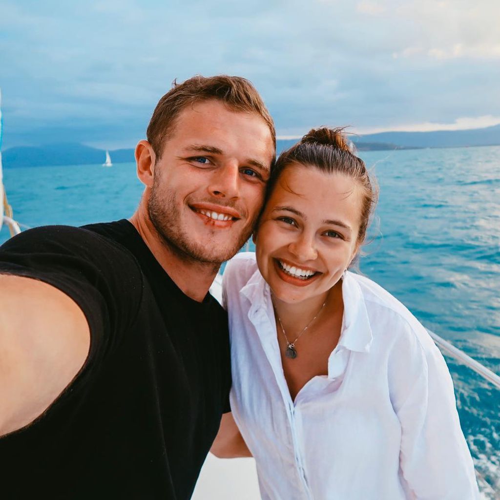 Tom Burgess und Tahlia Giumelli im Oktober 2019