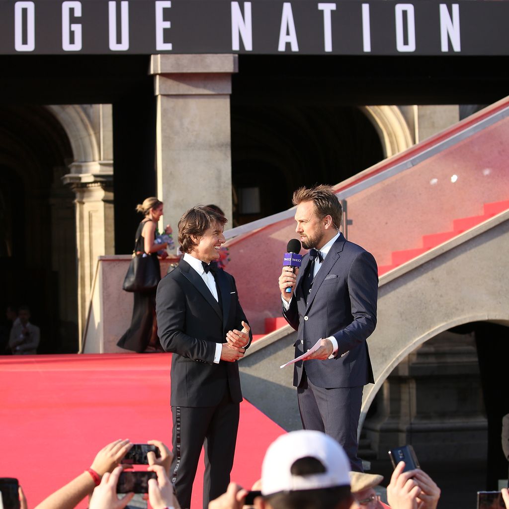 Tom Cruise und Steven Gätjen, Juli 2015