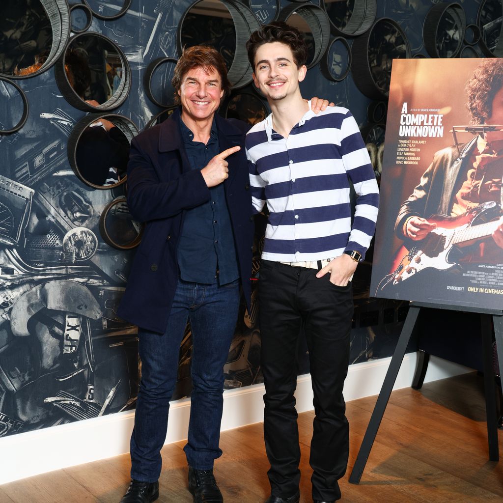 Tom Cruise und Timothée Chalamet beim Screening zu "A Complete Unknown" 2024