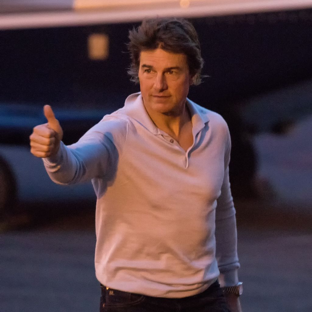 Tom Cruise auf dem Battersea Heliport