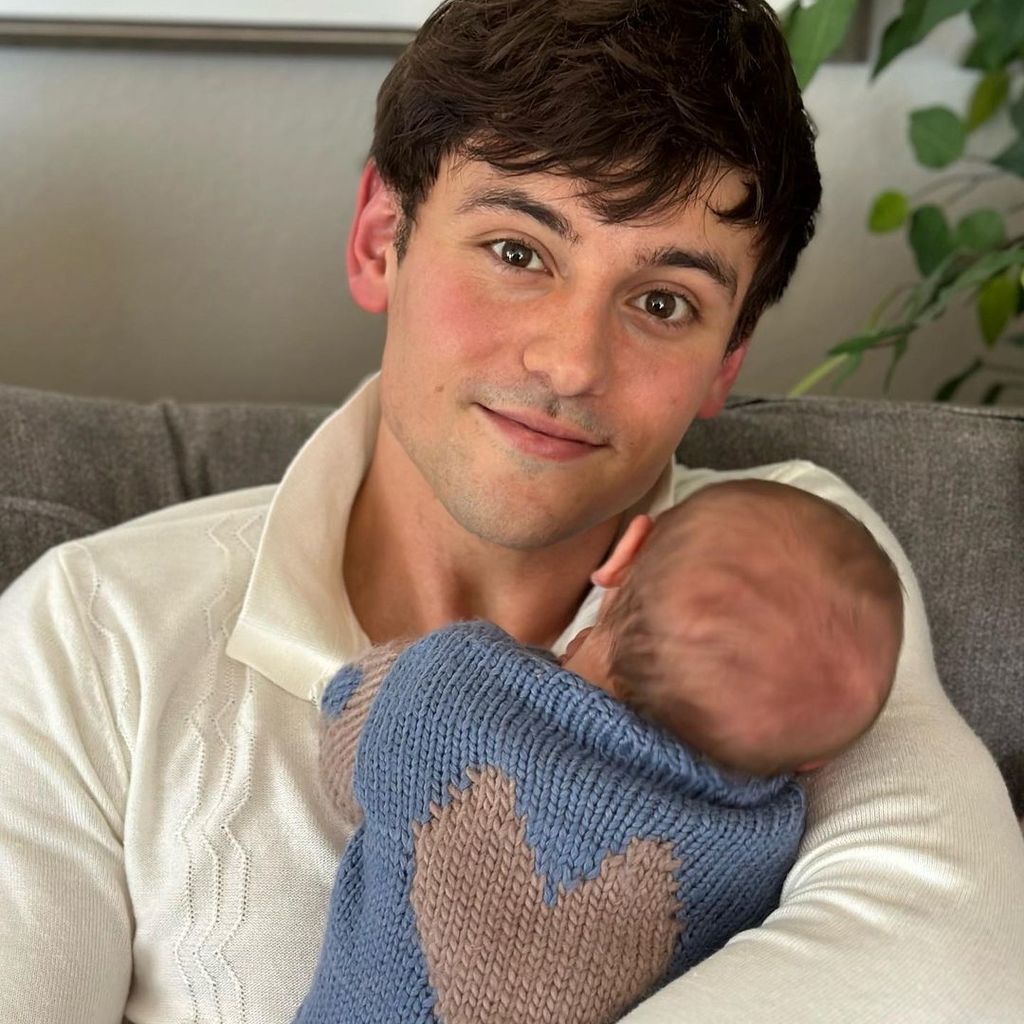 Tom Daley mit seinem Sohn Pheonix Rose