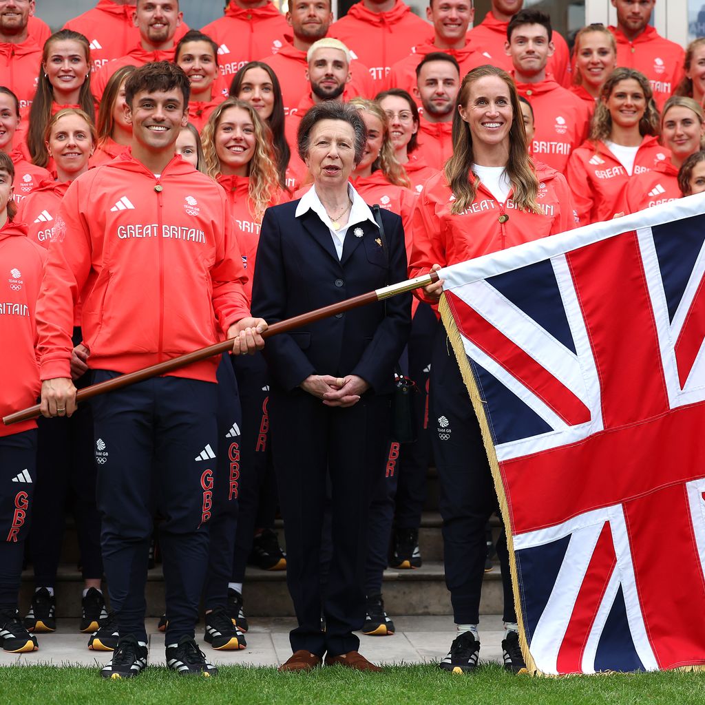 Tom Daley, Prinzessin Anne und Helen Glover (v.l.n.r.)