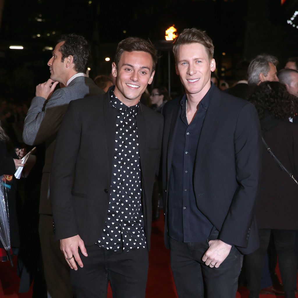 Tom Daley und Dustin Lance Black bei der "The Hunger Games: Mockingsjay Part 2"-Premiere" 2015