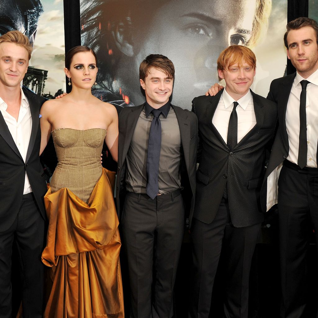 Tom Felton, Emma Watson, Daniel Radcliffe, Rupert Grint und Matthew Lewis, 2011