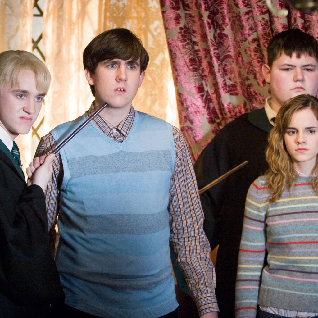 Tom Felton (links) und Emma Watson (rechts) in "Harry Potter"