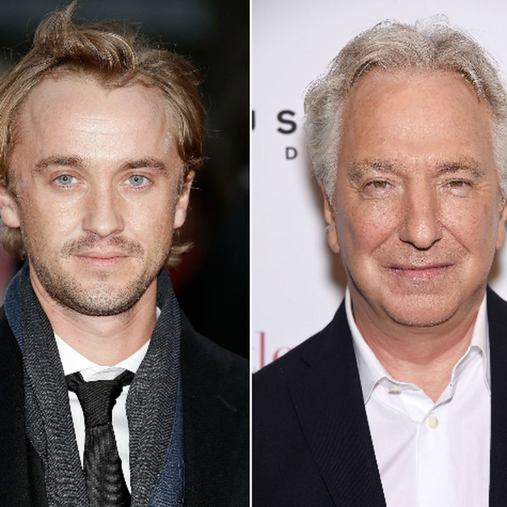 Tom Felton und Alan Rickman