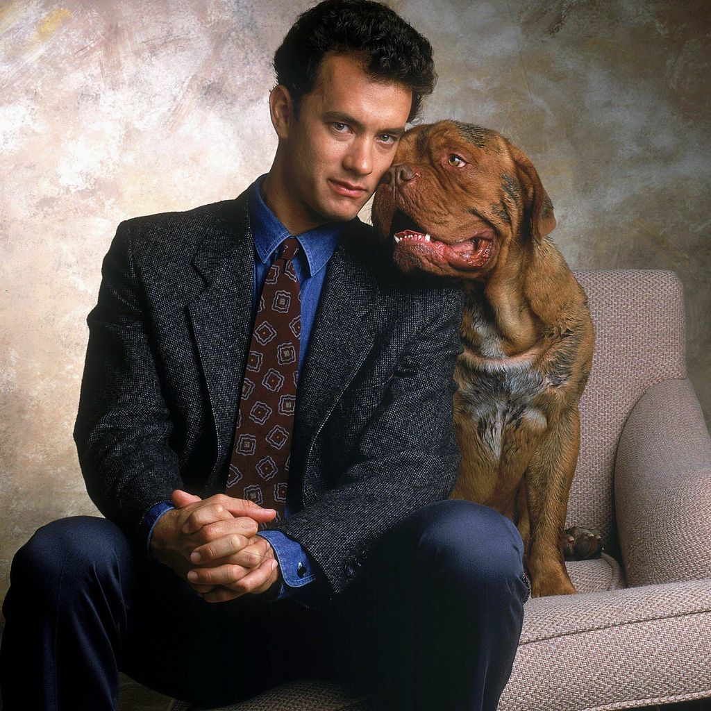 Tom Hanks mit seinem Filmhund in "Scott & Huutsch", 1989