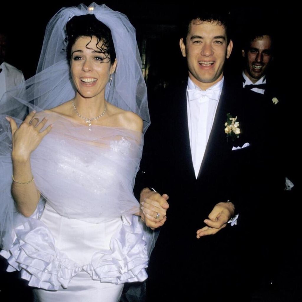Tom Hanks und seine Frau Rita Wilson am Tag ihrer Hochzeit