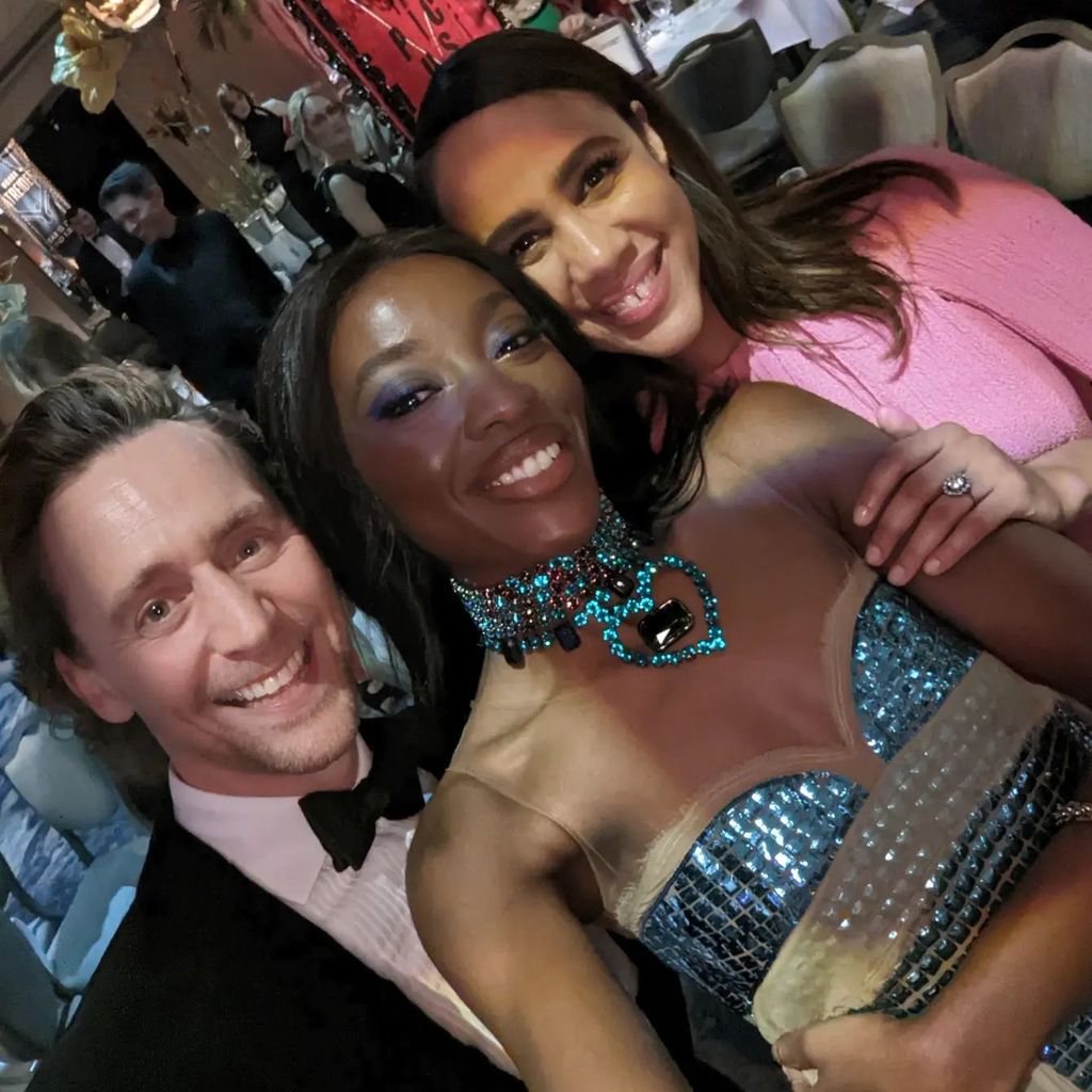 Tom Hiddleston, AJ Odudu und Zawe Ashton