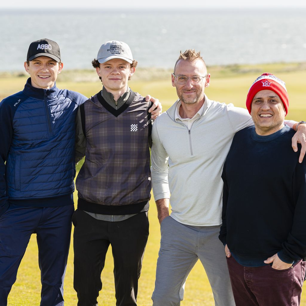 Tom Holland, Harry Holland, Donald Mustard und Joe Russo beim Tom Holland Charity Golf Tournament