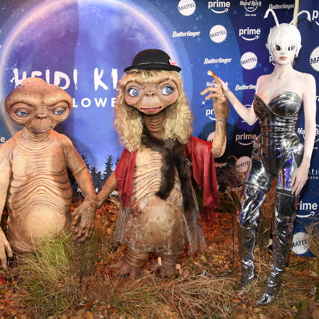 Tom Kaulitz, Heidi und Leni Klum bei der Halloweenparty 2024