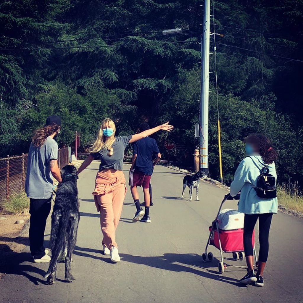 Tom Kaulitz, Heidi Klum und ihre Kinder im Jahr 2020