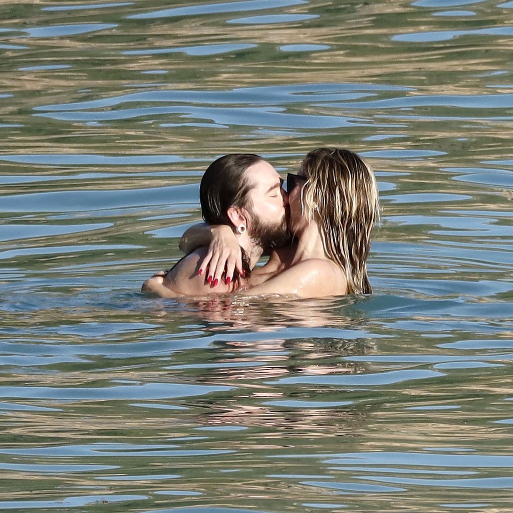 Sänger Tom Kaulitz und Supermodel Heidi Klum in St. Barts
