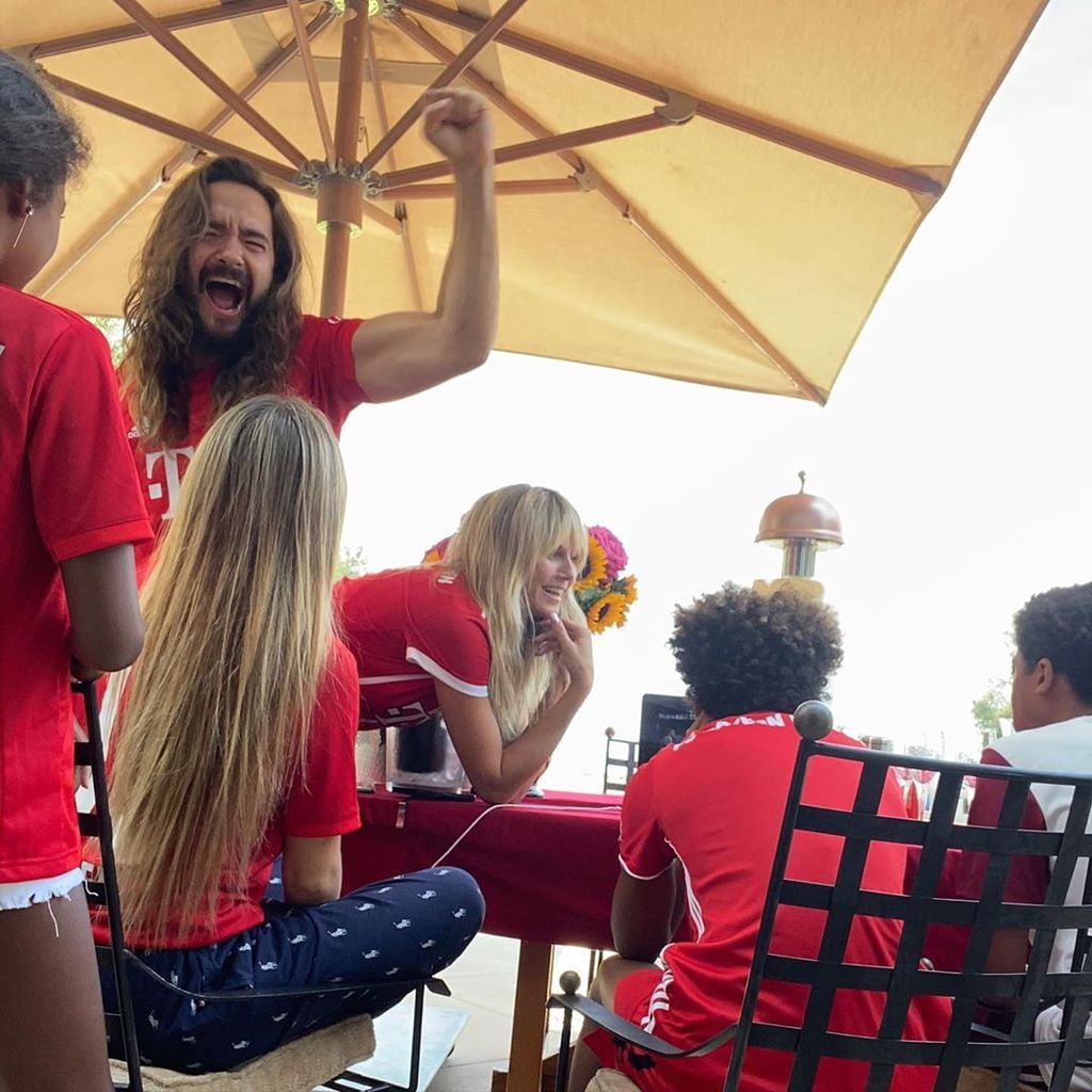 Tom Kaulitz und Heidi Klum mit deren Kindern, August 2020