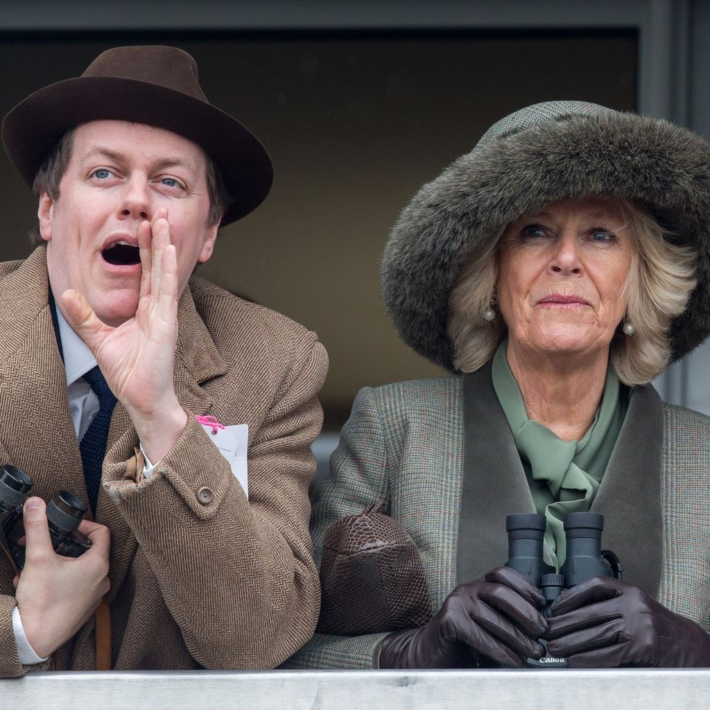 Tom Parker Bowles und Königin Camilla beim Cheltenham Festival, März 2015