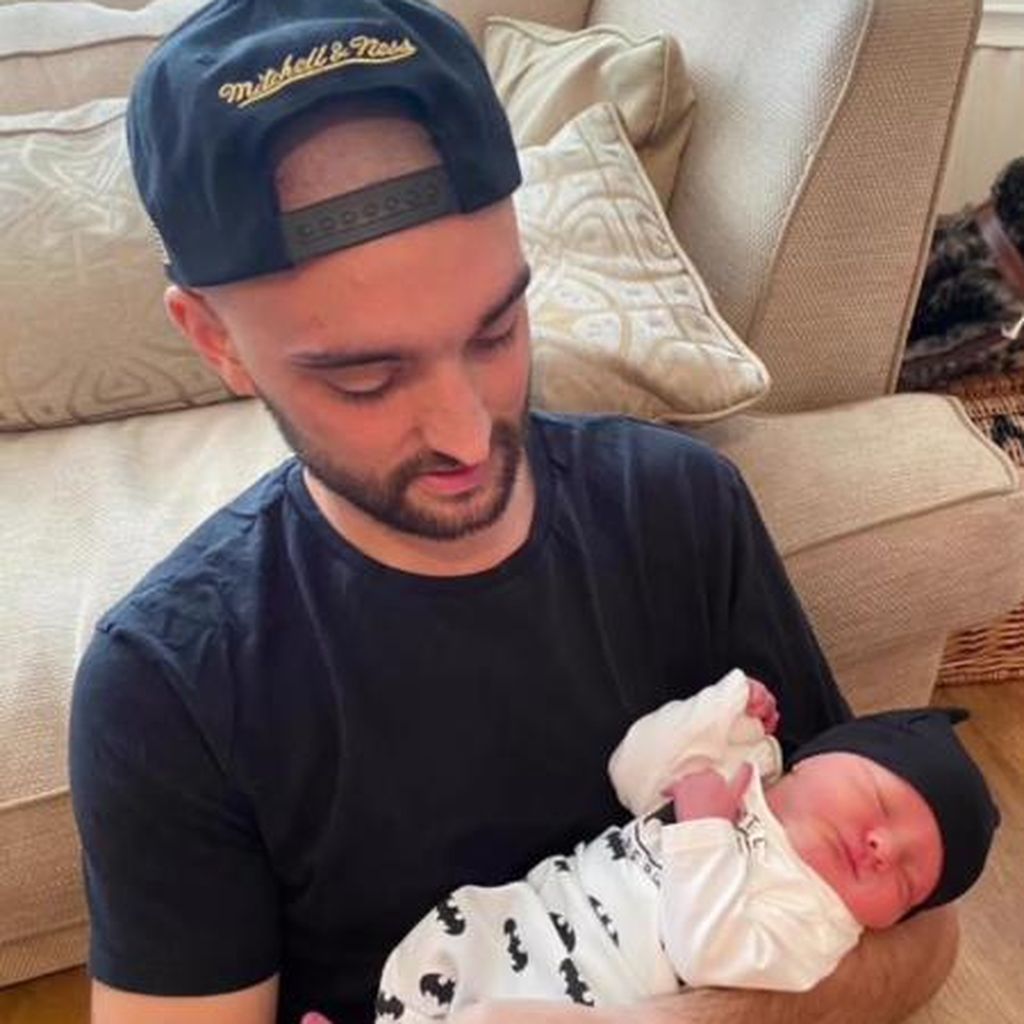 Tom Parker mit Söhnchen Bodhi