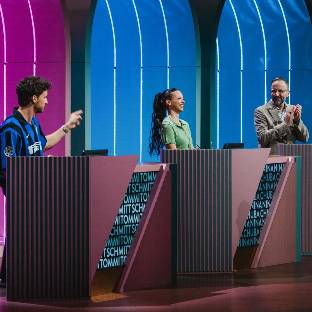 Tommi Schmitt, Nina Chuba, Kurt Krömer bei "Wer stiehlt mir die Show?"
