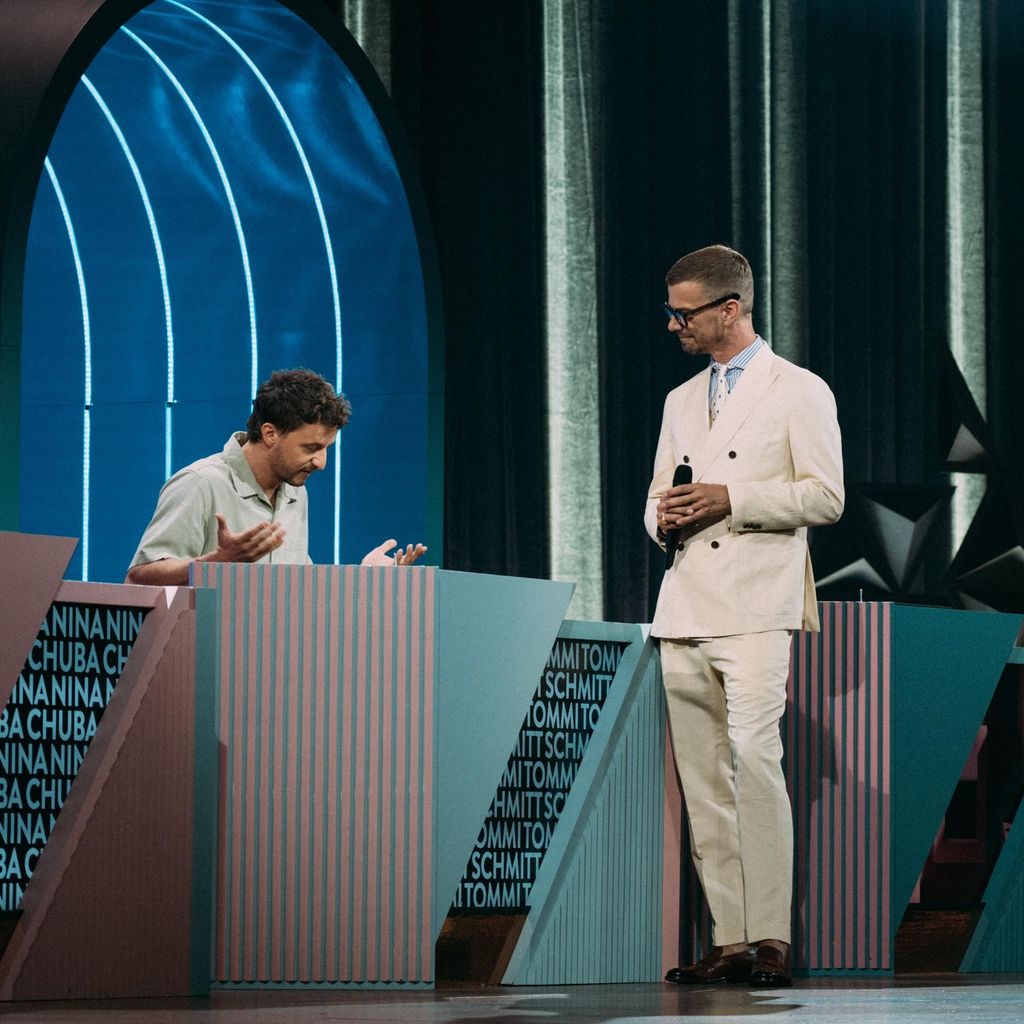 Tommi Schmitt und Joko Winterscheidt bei "Wer stihelt mir die Show" im Jahr 2024