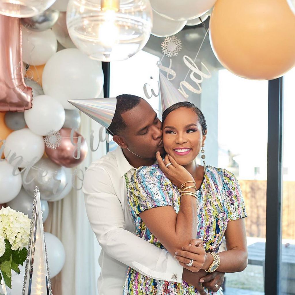 Sängerin LeToya Luckett mit Ehemann Tommicus
