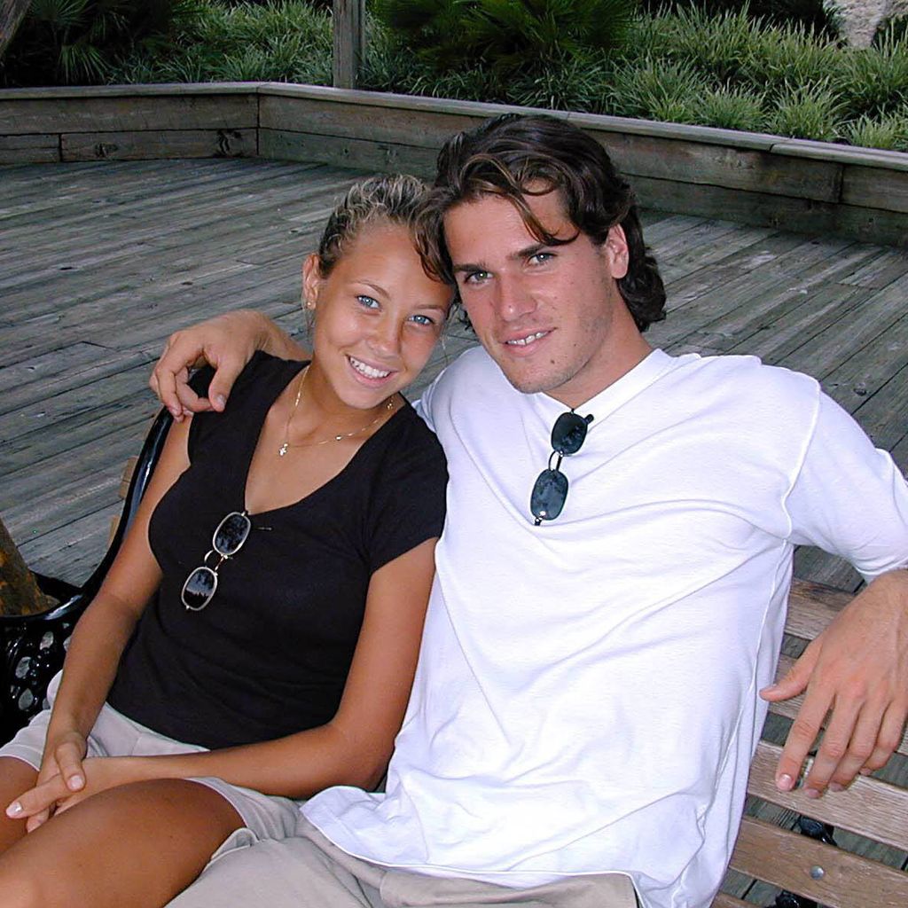 Alessandra Meyer-Wölden und Tommy Haas im Vergnügungspark Busch Gardens in Tampa, 22.08.1999