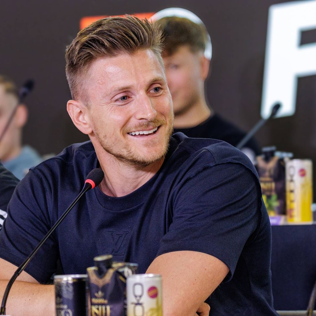 Tommy Pedroni bei der Pressekonferenz zum Fame Fighting in der Leverkusener Ostermann Arena am 03.06.2026