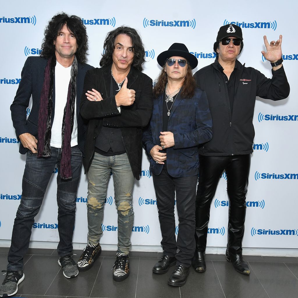Tommy Thayer, Paul Stanley, Eric Singer und Gene Simmons, 2018